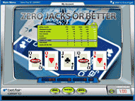 Betfair Zero House Edge Jacks or Better