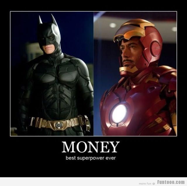 Batman & Iron Man richest superheroes NET WORTH