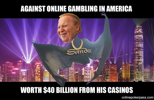 Casino magnate against online poker