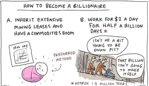 How to Become a Billionaire (in 1-4 million years)