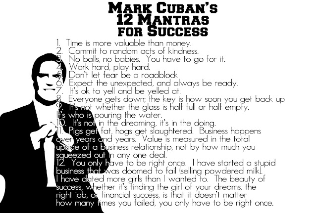 Mark Cuban mantras for success