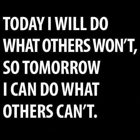 Do today = can tomorrow