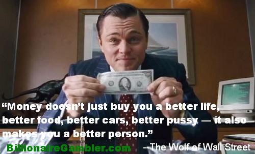 MONEY makes you a better person