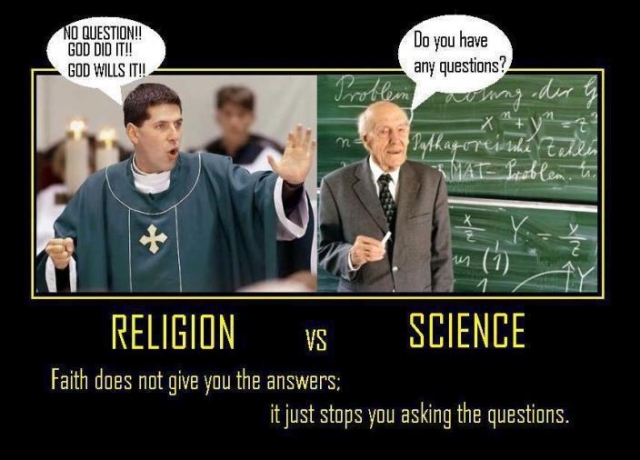 RELIGION vs SCIENCE