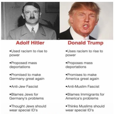 Donald Trump is the reincarnation of Adolf Hitler