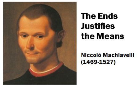 Machiavelli – The Ends Justifies the Means