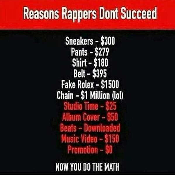 Reasons Rappers Dont Succeed