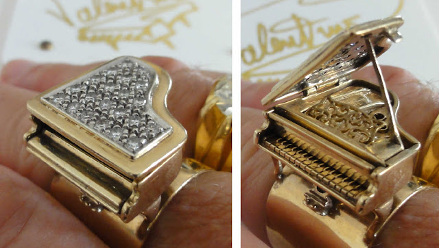 Liberace diamond piano ring