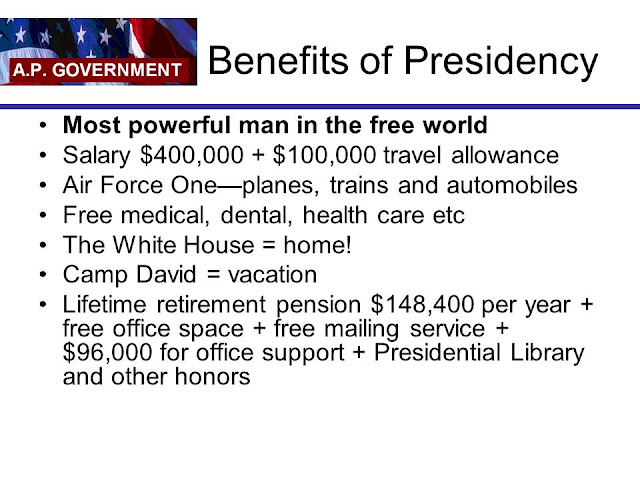 Benefits of United States Presidency