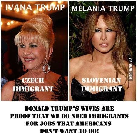 Trump loves immigrants