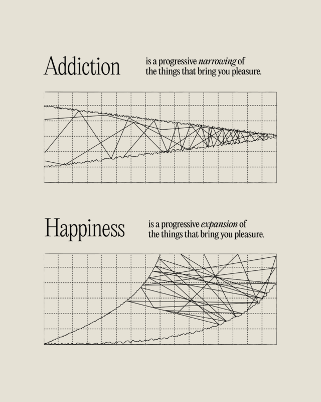Addiction vs Happiness