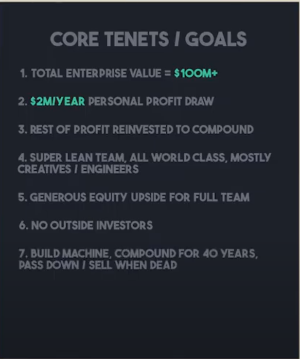 Holdco Tenets