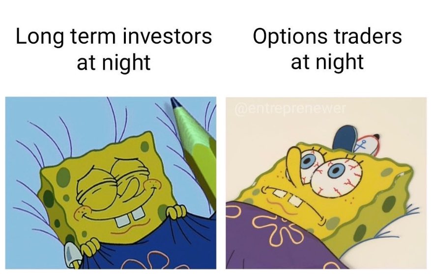 Long term investors at night vs Options traders at night